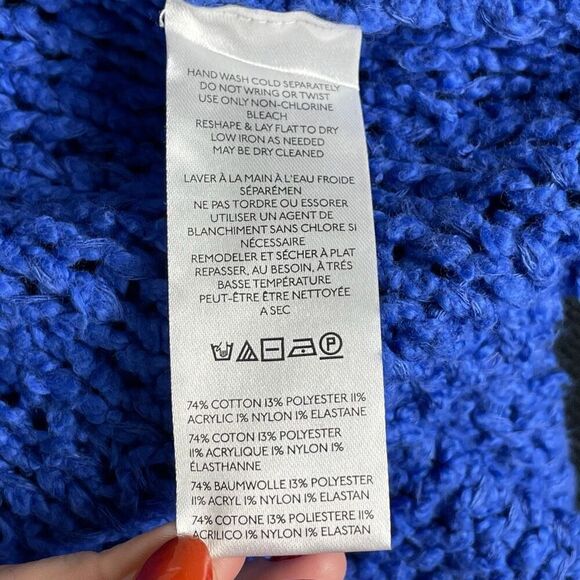 Pilcro Anthropologie Chuncky Knit Crop Sailcloth Hoodie - Women’s 2X - Picture 7 of 8